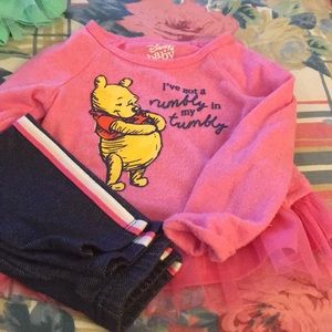 Long sleeve top with matching bottoms